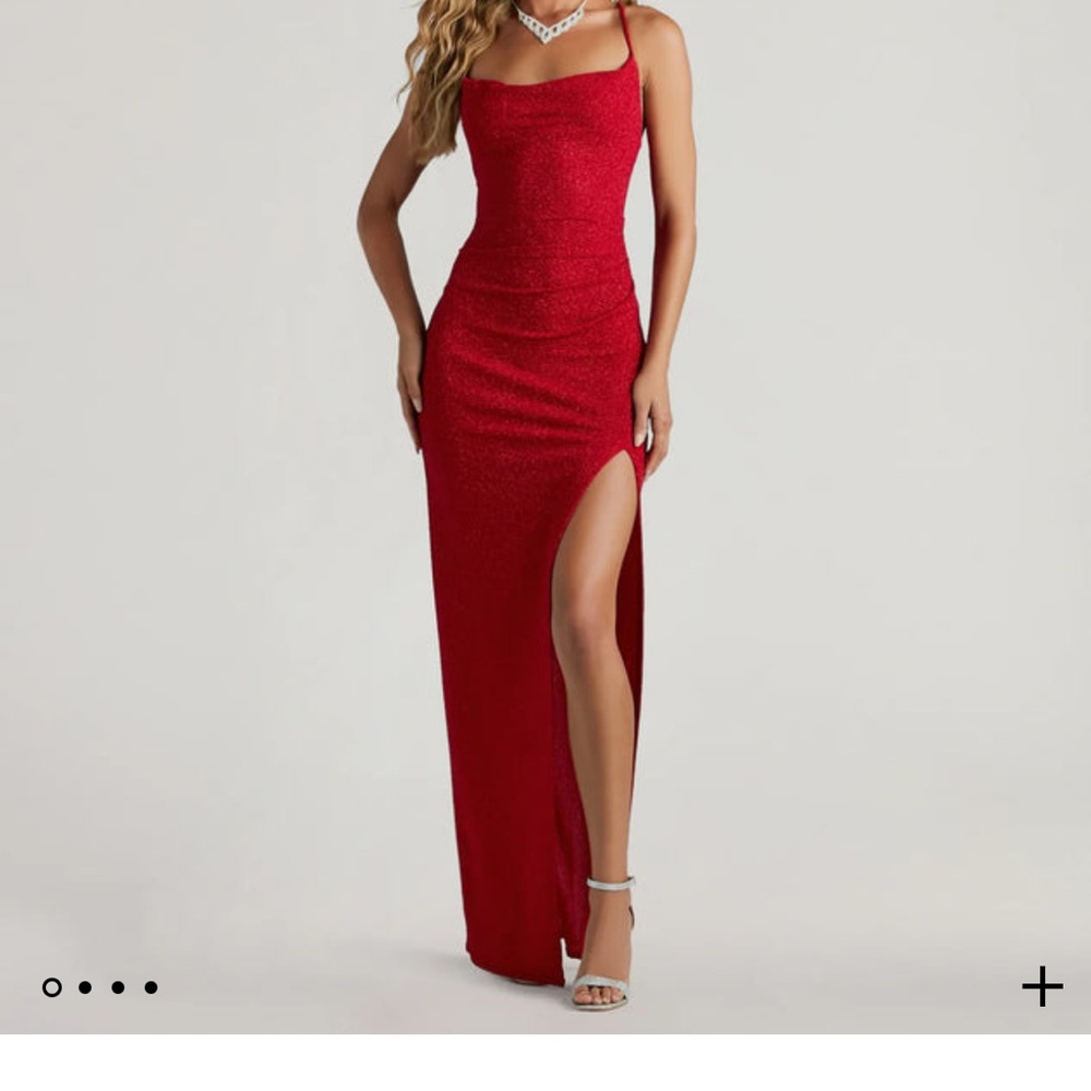 Elegant Red Evening Gown